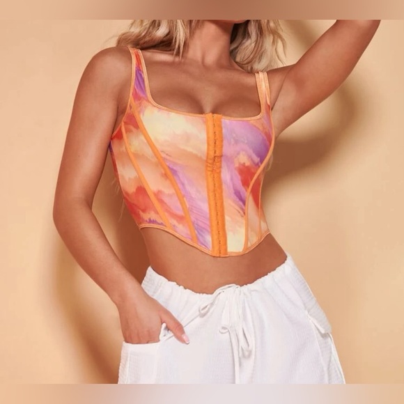 Multi Color Crop Top - Picture 3 of 3